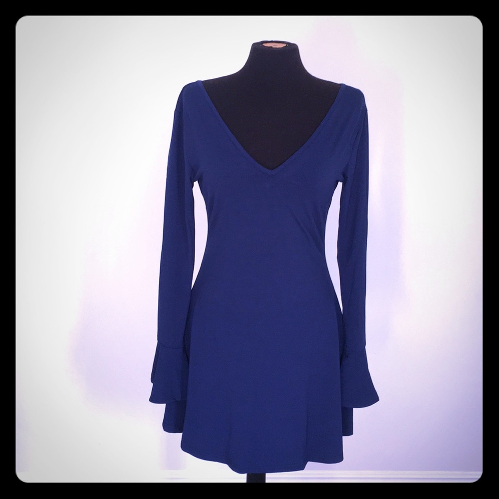 HAODUOYI - Navy Dress
